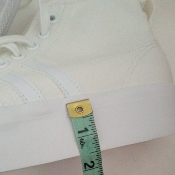 Adidas Women's White Platform Nizza Mid High-Top Sneakers US Size 9 - Picture 11 of 13